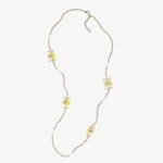Chanel Women Long Necklace Metal Resin & Glass Pearls-ABH001B23039