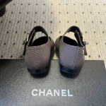 Chanel Women Mary Janes Grosgrain & Patent Calfskin-Black