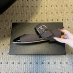 Chanel Women Mary Janes Grosgrain & Patent Calfskin-Black