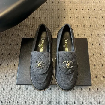 Chanel Women Moccasins Cotton-Black G47119B2336294305