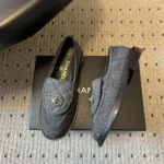 Chanel Women Moccasins Cotton-Black G47119B2336294305