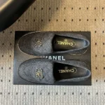 Chanel Women Moccasins Cotton-Black G47119B2336294305