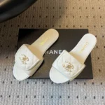 Chanel Women Mules Cotton-Beige G47117B23362U7119