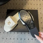 Chanel Women Mules Cotton-Beige G47117B23362U7119