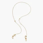 Chanel Women Necklace Metal & Glass Pearls Gold & Pearly White ABH292