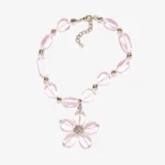 Chanel Women Necklace Metal Resin & Glass Gold & Pink ABG771