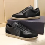 Dior Unisex B01 Matchpoint Sneaker Black Smooth Calfskin and Black Suede