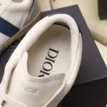 Dior Unisex B01 Matchpoint Sneaker Blue and White Smooth Calfskin with Gray Suede