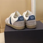 Dior Unisex B01 Matchpoint Sneaker Blue and White Smooth Calfskin with Gray Suede
