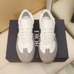 Dior Unisex B01 Matchpoint Sneaker Blue and White Smooth Calfskin with Gray Suede