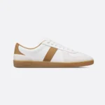 Dior Unisex B01 Matchpoint Sneaker Cognac and White Smooth Calfskin with White Suede