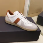 Dior Unisex B01 Matchpoint Sneaker Cognac and White Smooth Calfskin with White Suede