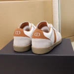 Dior Unisex B01 Matchpoint Sneaker Cognac and White Smooth Calfskin with White Suede