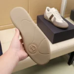 Dior Unisex B01 Matchpoint Sneaker Gray and White Smooth Calfskin with Gray Suede