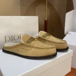 Dior Women Boy Mule Beige Suede Goatskin KDB922SKU