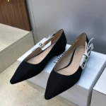 Dior Women J'Adior Ballet Flat Black Technical Fabric KCF156NVA