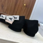 Dior Women J'Adior Ballet Flat Black Technical Fabric KCF156NVA