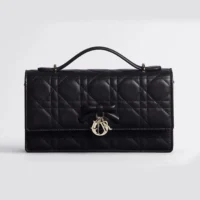 Dior Women My Dior Mini Bag Black Cannage Lambskin S0984OUQA