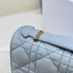 Dior Women My Dior Mini Bag Cloud Blue Cannage Lambskin S0980ONMJ