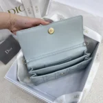 Dior Women My Dior Mini Bag Cloud Blue Cannage Lambskin S0980ONMJ