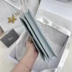 Dior Women My Dior Mini Bag Cloud Blue Cannage Lambskin S0980ONMJ