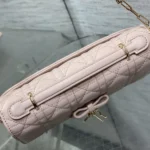 Dior Women My Dior Mini Bag Rose Soupir Cannage Lambskin S0984OUQA