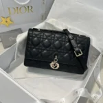 Dior Women My Dior Top Handle Bag Black Cannage Lambskin M0997ONGE