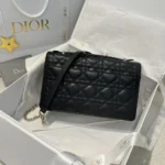 Dior Women My Dior Top Handle Bag Black Cannage Lambskin M0997ONGE