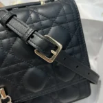 Dior Women My Dior Top Handle Bag Black Cannage Lambskin M0997ONGE