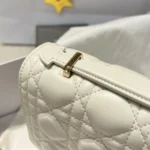 Dior Women My Dior Top Handle Bag Latte Cannage Lambskin M0997ONGE