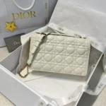 Dior Women My Dior Top Handle Bag Latte Cannage Lambskin M0997ONGE - Image 3
