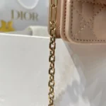 Dior Women My Dior Top Handle Bag Pink Cannage Lambskin