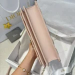 Dior Women My Dior Top Handle Bag Pink Cannage Lambskin