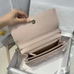 Dior Women My Dior Top Handle Bag Pink Cannage Lambskin