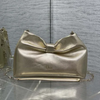 Dior Women Or Small Dior Bow Bag Mekong Laminated Lambskin M0715OUJW
