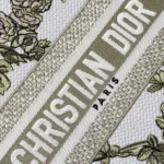 Dior Women Small Dior Book Tote Multicolor Amour de Roses Embroidery and Latte Calfskin