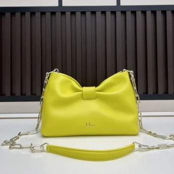 Dior Women Small Dior Bow Bag Buttercup Lambskin M0715OUQO