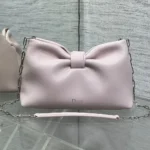 Dior Women Small Dior Bow Bag Rose Songe lambskin M0715PUQO