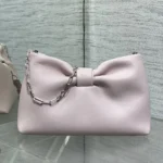 Dior Women Small Dior Bow Bag Rose Songe lambskin M0715PUQO