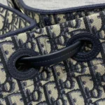 Dior Women Small Shopping Bag Blue Dior Oblique Jacquard M1410OTZQ
