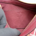Gucci Women GG Emblem Small Shoulder Bag-Red ‎847450FAFF1