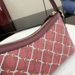 Gucci Women GG Emblem Small Shoulder Bag-Red ‎847450FAFF1