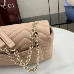 Gucci Women GG Marmont Medium Shoulder Bag-Pink 837267AAE38