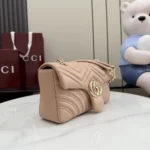 Gucci Women GG Marmont Medium Shoulder Bag-Pink 837267AAE38