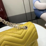 Gucci Women GG Marmont Medium Shoulder Bag-Yellow 837267AAGII