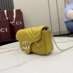 Gucci Women GG Marmont Mini Bag-Yellow 841290AAGJE