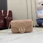 Gucci Women GG Marmont Mini Shoulder Bag-Pink 841290AAFAX