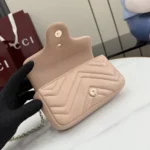 Gucci Women GG Marmont Mini Shoulder Bag-Pink 841290AAFAX