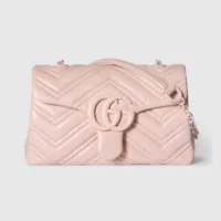 Gucci Women GG Marmont Mini Shoulder Bag-Pink ‎856368AAFS1