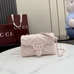 Gucci Women GG Marmont Mini Shoulder Bag-Pink ‎856368AAFS1